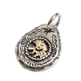 Goodvibrations Kokopelli Pendant, 925 Silver, Good Vibration, Men's, Women's, Native American, Small, Sterling Silver, No Gemstone