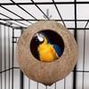 Balacoo Coconut Bird Nest for Cage: Natural Coconut Shell Parakeet