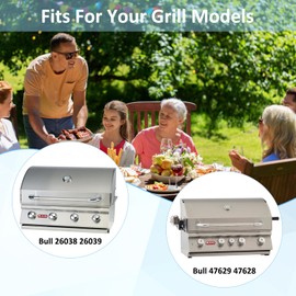 Grill Replacement Parts for Bull 26039 26038 47629 47628 87048 57569 57568 87049 69009, Lion L75000 75000 L60000 L9000, Cal Flame G4 P4, 16521 16631 Flame Tamer 16670 16520 Heat Shield for Bull Grill