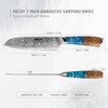 hecef Damascus Chef Knife, High Carbon Stainless Steel Ultra Sharp