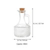 CALLARON 2Pcs Glass Oil Bottles 14Oz Oil Dispenser with Cork