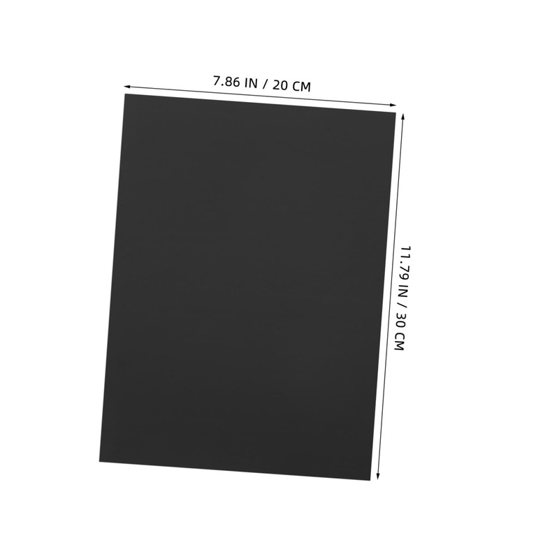 Ipetboom 3pcs Anodized Aluminum Plaques Black Metal Plate Blanks for