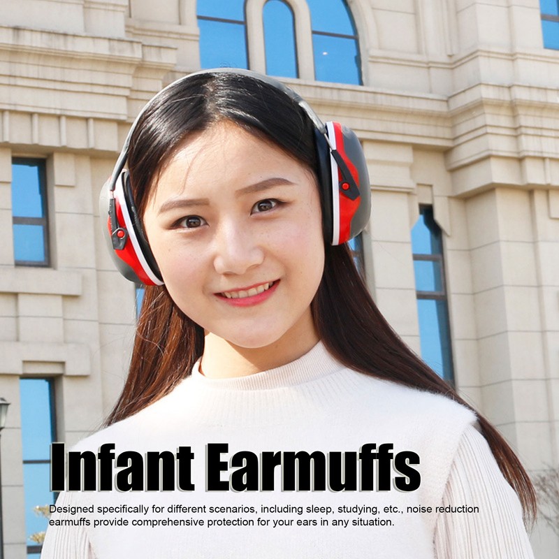 Noise Reduction Earmuffs Lightweight Comfortable Adjustable Reliable Infant Earmuffs for