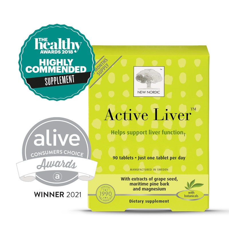 NEW NORDIC Active Liver 90-Day Supply, Daily Liver Supplement, Milk