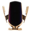 R1 10W Automatic Clamping Car Wireless Charger Gold Color(For Android