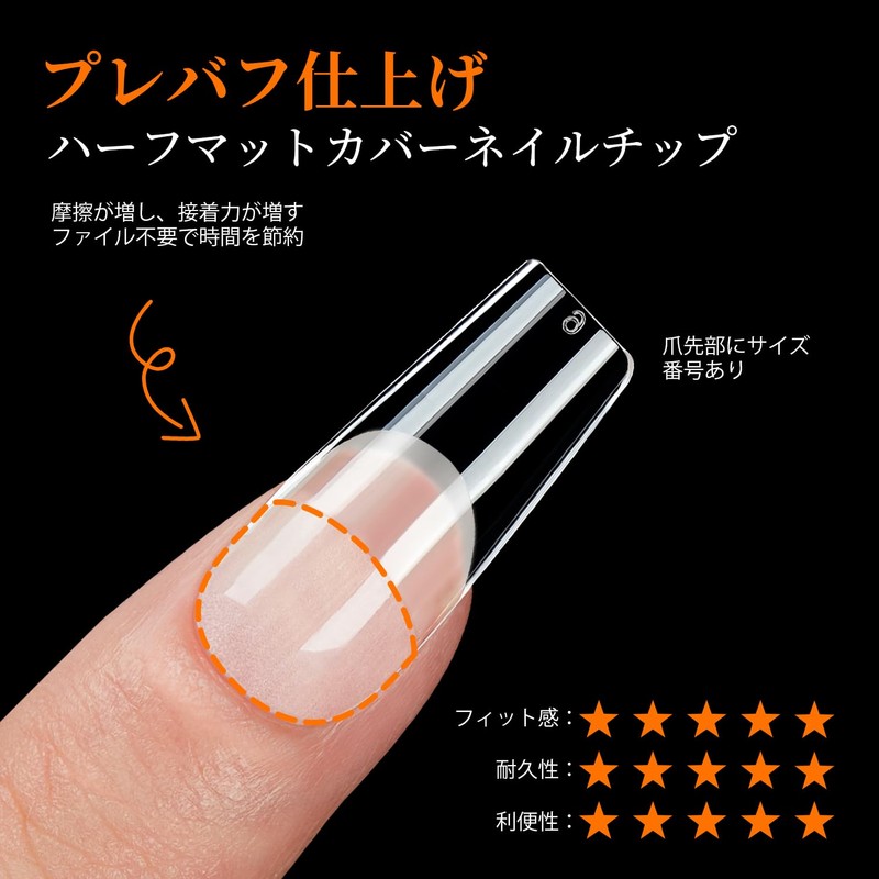 Modelones Nail Tip, Short Oval, Sanded Nail Tip, Short, Full