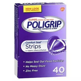 Super Poligrip Comfort Seal Strips  40 each By Super Poligrip
