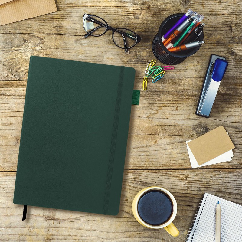 AUMAYCO A5 Notebook - A5 Notepad Hardcover Thick Notepad 160
