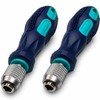 2 Pcs Bit Driver Handle, 1/4 inch Hex Quick Release