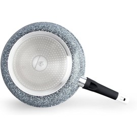 WaxonWare 11 Inch Ceramic Nonstick Frying Pan/Nonstick Skillet, Large Anti-Warp Non-Toxic PTFE PFOA Free Granite Nonstick Pan, Induction Cooking Compatible, Non-Stick Egg Frying Pan- STONETEC Series