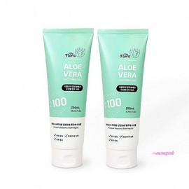 Mimi Shop I01 The Flora 250ml-2 tube type aloe vera moisturizing soothing gel soothing moisture cream klm747 / 더플로라 250ml-2개 튜브형 알로에베라 보습 수딩젤 진정 수분크림klm747