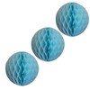 3-pack 5 Inch Honeycomb Tissue Paper Balls (Light Blue)