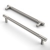 Amerdeco 10 Pack Brushed Satin Nickel Knurled Cabinet Pulls 160mm