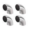 sourcing map Stainless Steel 304 Pipe Fitting Long Radius 90