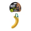 Ruff Play Rubber Dental Banana Dog Toy, Yellow - Dog