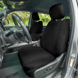 FH Group Custom Fit Car Seat Covers for 2019-2024 RAM 1500, Front Set Black Ultraflex Neoprene Waterproof Automotive Seat Covers, Tailor-Made Seat Covers for RAM Trucks