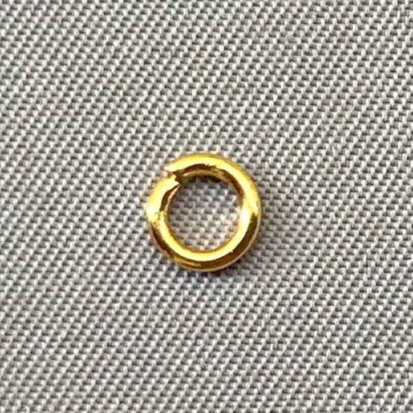 Unbranded Round Open 5mm Jump Rings 18 Gauge Gold Plated