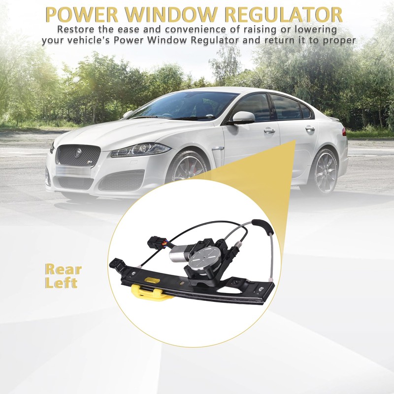 Predep Rear Left Driver Side Power Window Regulator with Motor