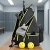 Toolzia Pickleball Sling Backpack Crossbody Sports Bag with Paddle Holder