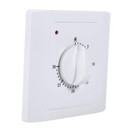 Visual 30 Minute Countdown Timer, AC 220V 10A Countdown Timer Wall Mounted Electric Timer Control Socket
