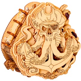 ESC WELT Blackbeard's Compass 3D Escape Room Puzzle Box - Brainteaser Money Box - Wooden Puzzle Game