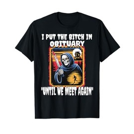 Funny Horror Grim Reaper Costume Adult Men T Shirt T-Shirt