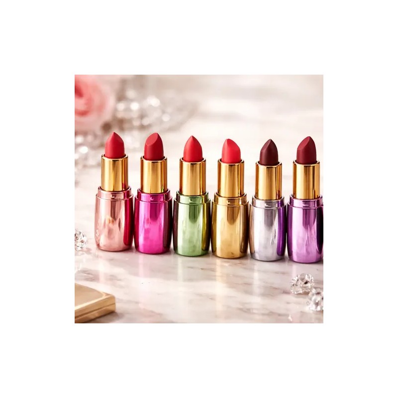 6pzs Labial En Barra Matte Varios Tonos Lip Stick