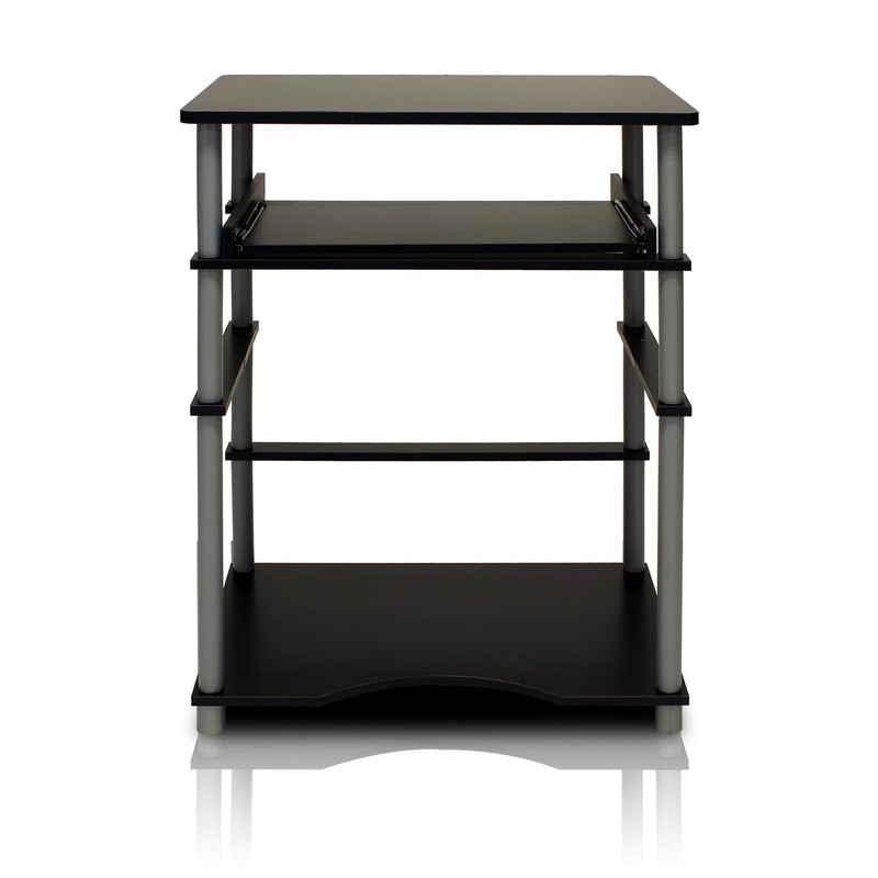 Furinno Home Laptop Notebook Computer Desk, Black/Grey