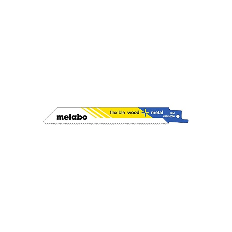 Metabo 2 Reciprocating Saw Blades BiM 150 x 0.9/1.8-2.6, 631094000