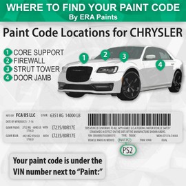 ERA Paints PWG/XWG - Cool Vanilla for CHRYSLER Exact Match Automotive Touch Up Paint Spray - Essential Kit