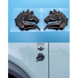 FMS Gear 2 Fender emblems fits Ford FORD Bronco badge HEAD Badlands Sport Bad Lands