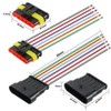 Aiqeer 2 Set 6 Pin Car Waterproof Electrical Wire Connectors