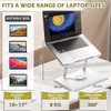 Laptop Stand for Desk, Laptop Stand with 360° Rotating Base,