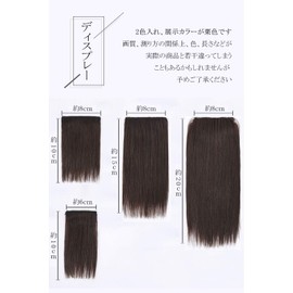 Partial Wig 100% Human Hair Top of Head Back Point Wigs Medical Wigs Women Ladies One Touch Mini Hairpiece Fashion Wig Volume Up YOYO (Black, 3.1 x 3.9 inches (8 x 10 cm)