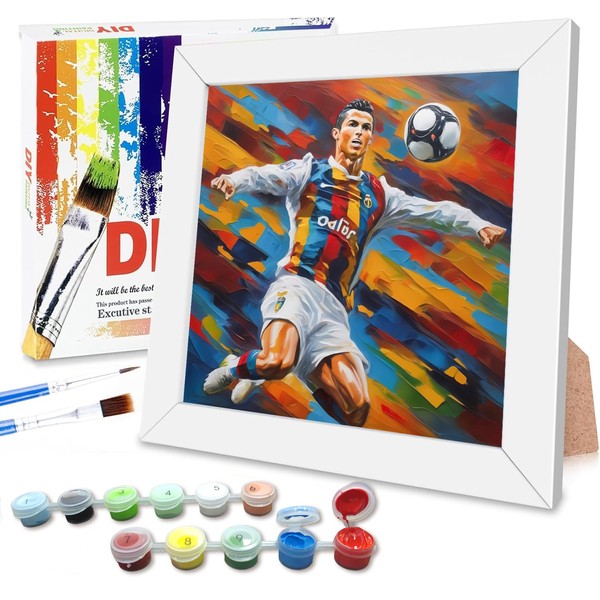 Sencangxun Painting by Numbers Children Boy with Frame, Painting by