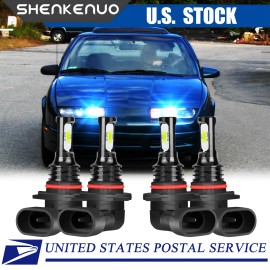 8000K Front LED Headlight Bulbs For Saturn SL2 1991-2002 High & Low Beam Set 4