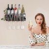 SODUKU Wall Mounted Metal Wine Rack - Wine Rack Wall