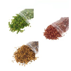 KAEZDD 3 Pack Realistic Miniature Leaves Simulation Leaves for DIY Mini Model， Model Train Accessories， 1/12 Scale Diorama