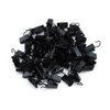 yueton 60pcs Black Metal Hook Clips Hanging Curtain Clip Hanger