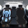 Siivton Car Seat Protector for Child Seat Cushion for Leather