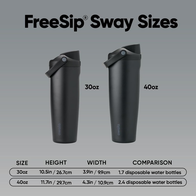 Owala FreeSip Sway Insulated Stainless Steel Water Bottle with Two-Way