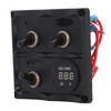 Rocker Switch Panel 3 Gang LED Waterproof DC12V‑24V with Display