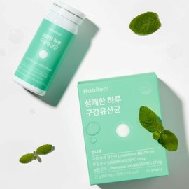 Oral lactic acid bacteria effect, removal of bad breath from gums, lactic acid bacteria, apple mint flavor, 30 tablets / 구강유산균 효과 잇몸 입냄새 구취 제거 유산균 애플민트맛 30정