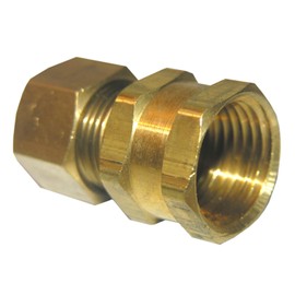 LASCO 17-6651 1/2-Inch Compression by 1/2-Inch Female Pipe Thread Brass Adapter