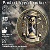 RYUKENLM Memento Mori Coin 3D Skull Challenge Coins Daily Stoic