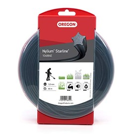 OREGON 104884E Nylium Star Strimmer Line, 3.0 mm, 60 m Donut, Grey