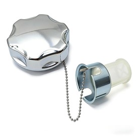 VOURTM Metal Gas Fuel Tank Cap with Filter & Chain, Compatible with Honda GX160 GX200 GX270 GX390 Engines, Replacement Fuel Cap for Generator Mini Bike(1-Pack)