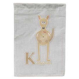 Caroline's Treasures BB5736GF Alphabet K for Kangaroo Garden Flag Mailbox Flag Decorative Yard Flag Banner Outside Patio Artwork Yard Flower Beds, Garden Size, Multicolor