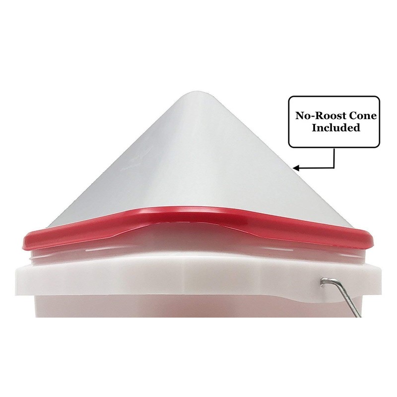 RentACoop 2 Gallon Chicken BPA-Free Plastic Bucket Waterer Set with