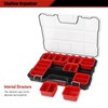 DuraSys Tools Organizer, Small Parts Storage Toolbox, 17.3 * 13.7